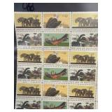 1970 US Natural History Stamp Block