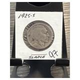 1925-S Buffalo Nickel, Scarce