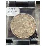 1898 Morgan Silver Dollar AU/UNC