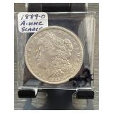 1889-O Morgan Silver Dollar AU Condition