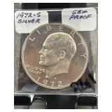 1972-S Eisenhower Silver Dollar Gem Proof