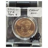 2015-D John F. Kennedy Presidential $1 Coin