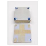 Eight Blue and White Ceramic Tiles