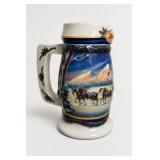 2000 Budweiser Holiday Beer Stein