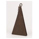 Large Metal Pyramid Dinner Bell