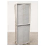Tall Plastic Storage Cabinet with Shelves