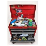 Husky Red Metal Tool Chest With Tools