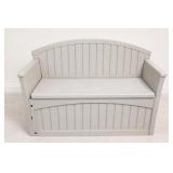 Plastic Outdoor Storage Bench with Lift Seat
