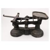Cast Iron Balance Scale with Pan
