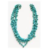 22in Multi-Strand Turquoise Bead Necklace