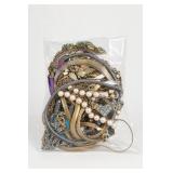 Costume Jewelry Lot in Plastic Bag