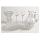 Clear Glass Tableware Lot