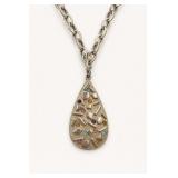 Sarah Coventry Teardrop Pendant Necklace