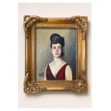 Portrait Oil Painting Signed M. Cascio