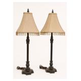 Bronze Finish Table Lamps with Shades