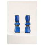 Sterling Silver and Lapis Earrings