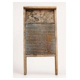 Wood and Metal Washboard Pair