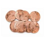10 One Ounce Copper Rounds