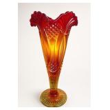 Viking Glass Yesteryear Bud Vase, Glows