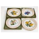 4pc Boehm Flowers of the World Plates