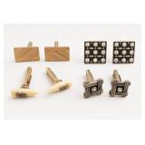 Vintage Cufflink Lot, 4 Pairs