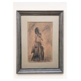 Teri Hill Print of Girl with Basket