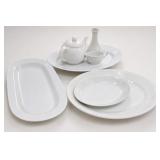 Mixed Brand White Serving Ware Dishes