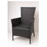 Woven Rattan-Style Patio Armchair