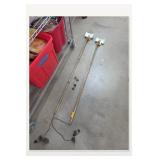 Pair Chapman Adjustable Brass Swing Arm Lamps