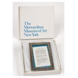 Metropolitan Museum Engraved Optic Frame