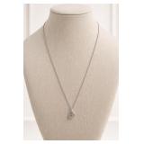 Sterling Silver Chain Heart Pendant Necklace