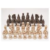 Resin Medieval Theme Chess Set