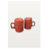 Fiesta Red Ceramic Mug Pair USA
