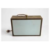 Chapman Brass and Frosted Glass Table Lamp