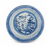 Minyao Blue and White Saucer, Folk Kiln