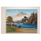 Asian Landscape Painting on Canvas