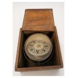 Nautical Compass in Wooden Box