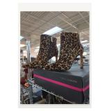 Vince Camuto Leopard Print Ankle Boots 8M