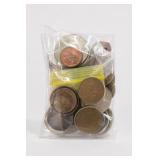 1lb Mixed Foreign Coins and Tokens