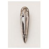 M. Jent Signed Abstract AlienFace Brooch