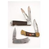 Three Vintage Folding Knives