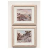 Robert J. Hockenberry Desert Landscapes Pair