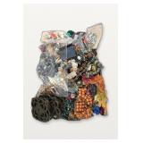 Costume Jewelry Lot in Plastic Bin