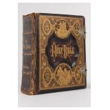 George V. Jones Family Bible, Ornate Binding 1880s