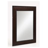 Rectangular Wall Mirror with Wood Frame