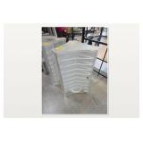 Clear Acrylic Corner Shelf Cabinet With W Key