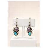 Sterling Silver Earrings with Turquoise