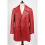 County Model Red Leather Blazer, Medium/Large
