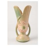 Weller Pottery Wild Rose Double-Handled Vase