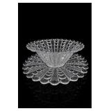 Indiana Glass Mayflower Bowl & Tray